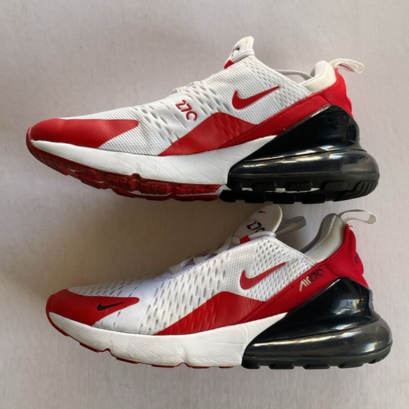 NIKE AIR MAX 270 White Anthracite University Red CJ0550-100 Sneakers Men’s 9 - Picture 3 of 8